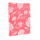 A5 Cotton Bound Notebook - Floral pink