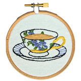 Mini Teacup Embroidery Kit - Beginner