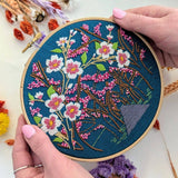Cherry Blossom Embroidery Kit