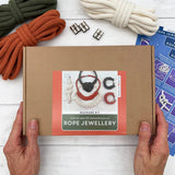 Macrame Rope Jewellery Kit in Terracotta, Avocado and White