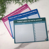 A4 Tear-Off Desk Planner Pads | Funny “Days Don’t Go to Plan” Planners
