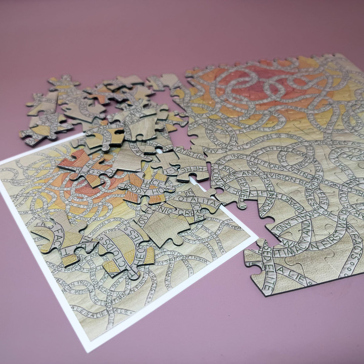 A Post Truth Puzzle | 100-Piece Jigsaw Puzzle in Tin