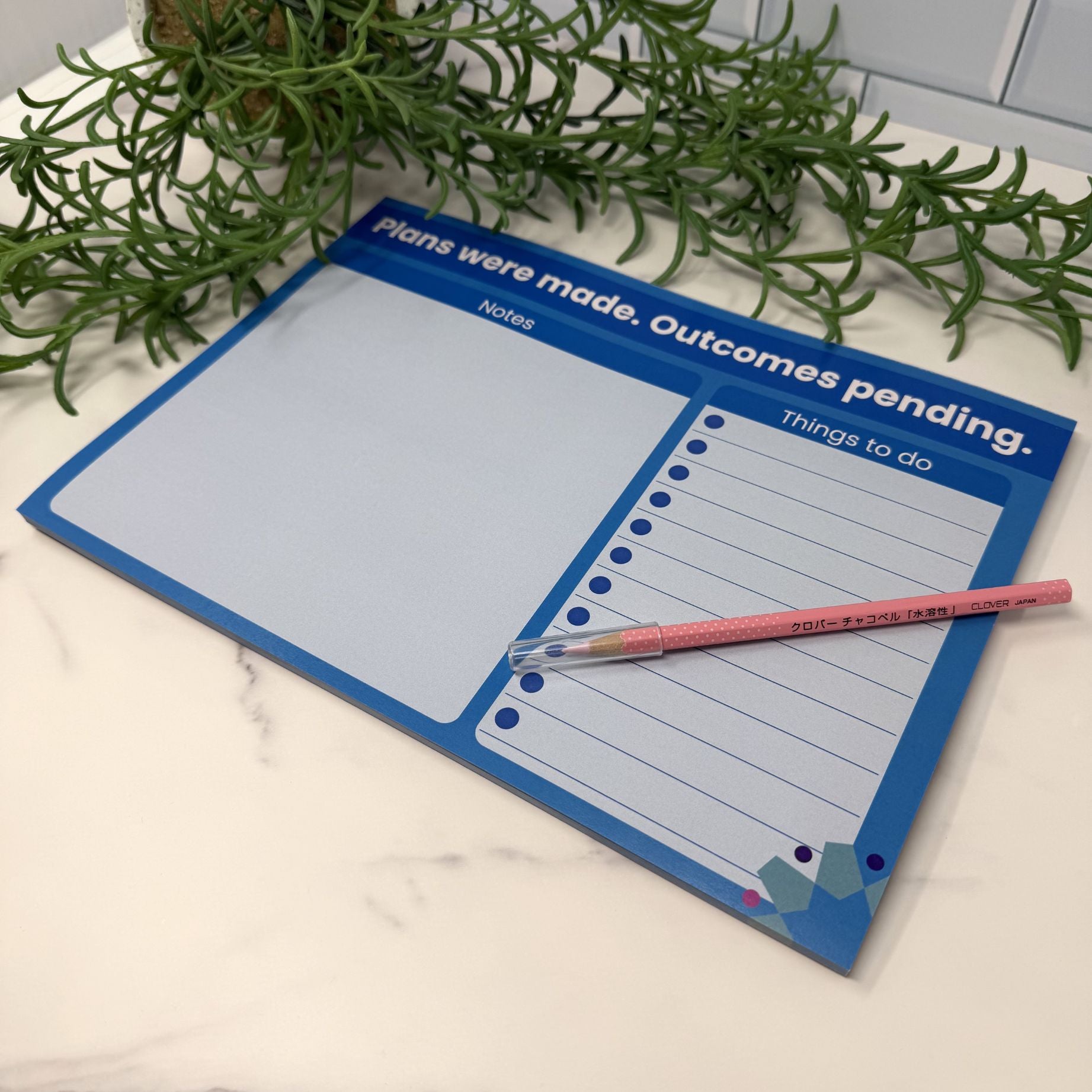 A4 Tear-Off Desk Planner Pads | Funny “Days Don’t Go to Plan” Planners