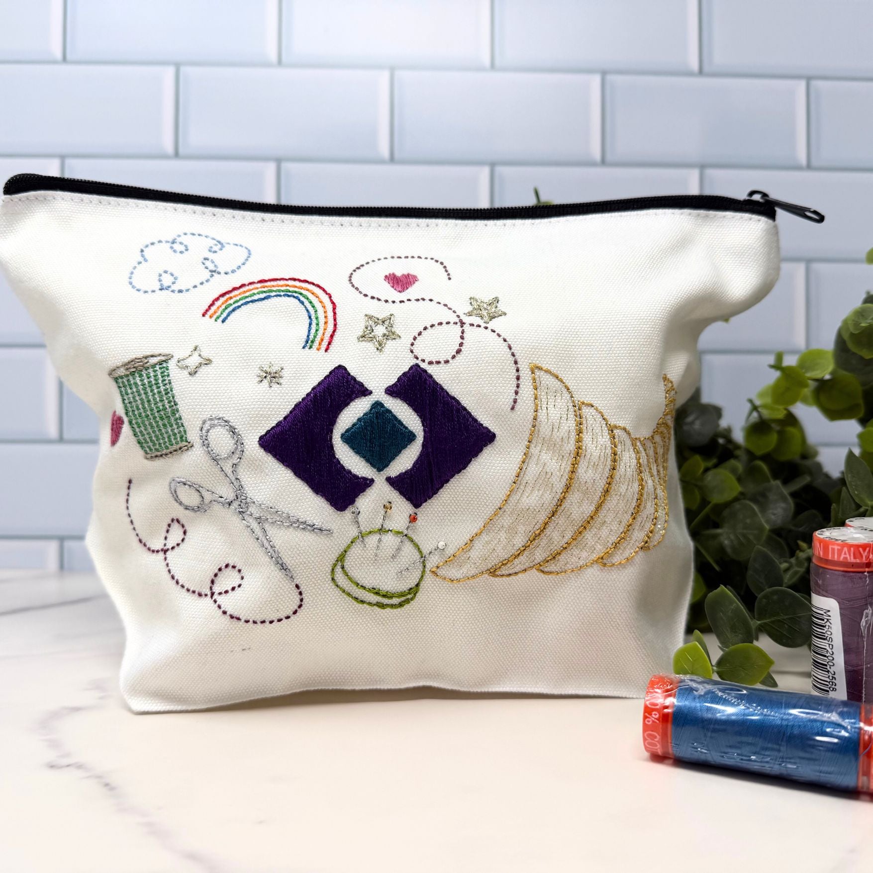 January Retreat DIY Embroidery Pouch