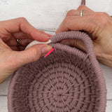 Macrame Kit, Baskets - Mauve - Learn to make a set of three