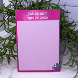 A6 Quilting Notepads for Quilters | Stitch, Swear & Keep Going