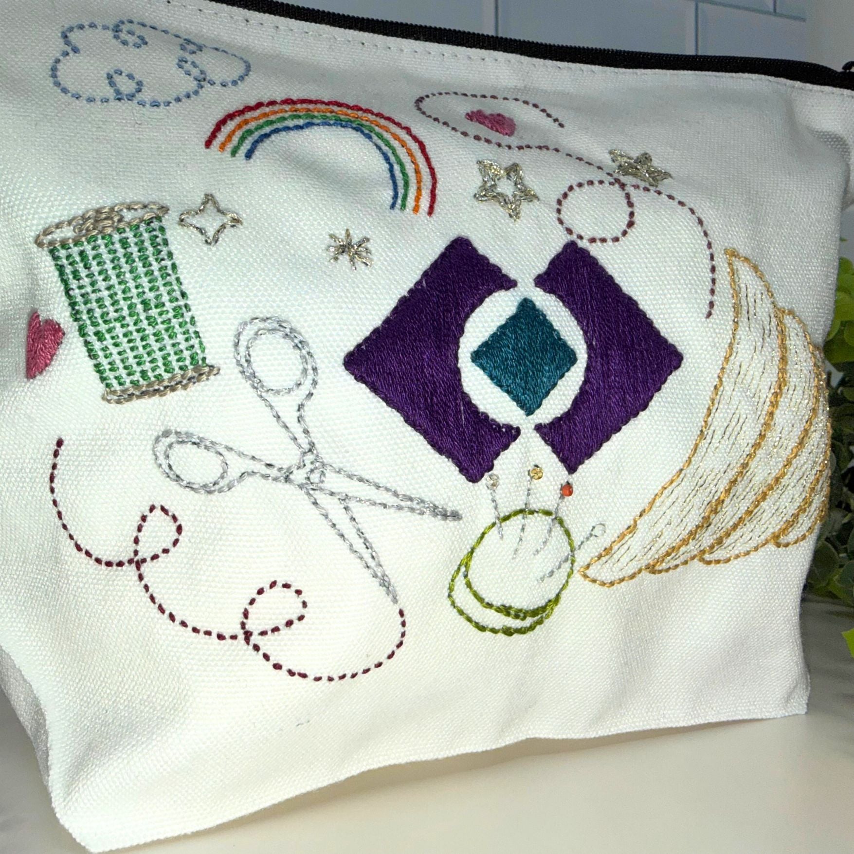 January Retreat DIY Embroidery Pouch