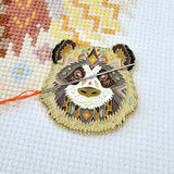 Mandala Panda Needle Minder for Embroidery
