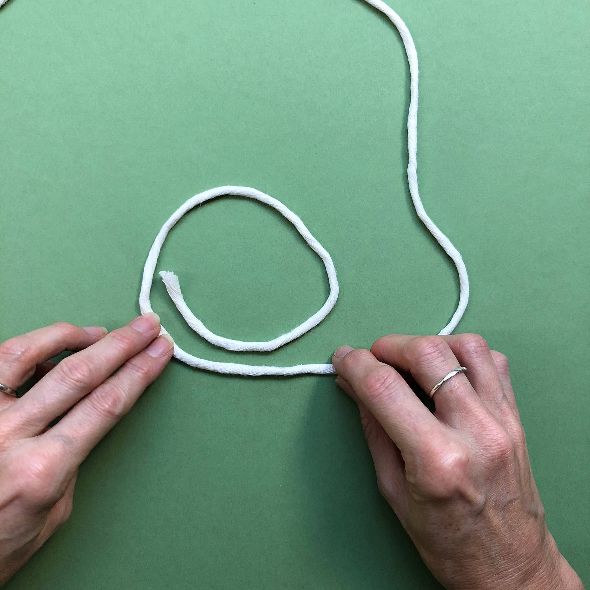 Macrame Coaster Kit in Yellow, Navy and White