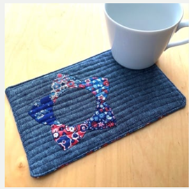 Mug Rug in Liberty's Carnaby St - English Paper Piecing