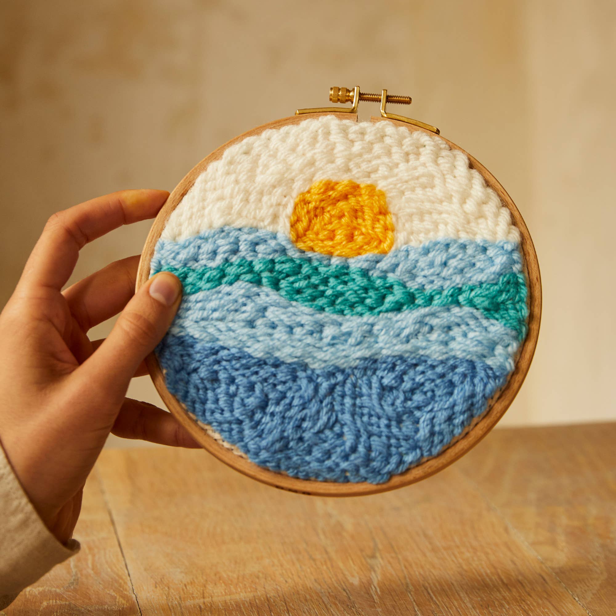 Ocean Meditation –  Mindful Making – Punch Needle Kit