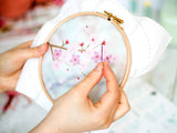 Cherry Blossom Handmade Embroidery Hoop Kit
