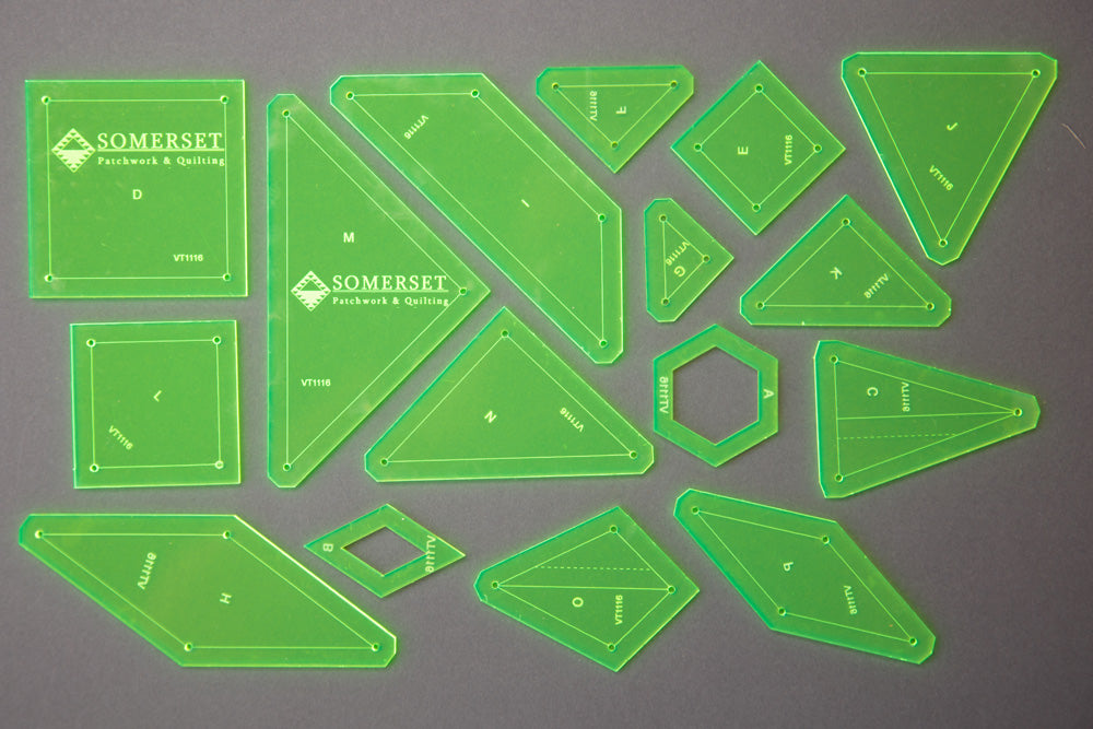 Mrs Billings Coverlet Pattern with perspex templates