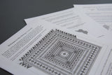 Mrs Billings Coverlet Pattern with perspex templates
