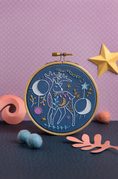 Celestial Deer Mini Embroidery Kit