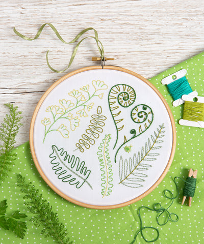 Forest Ferns Embroidery Kit