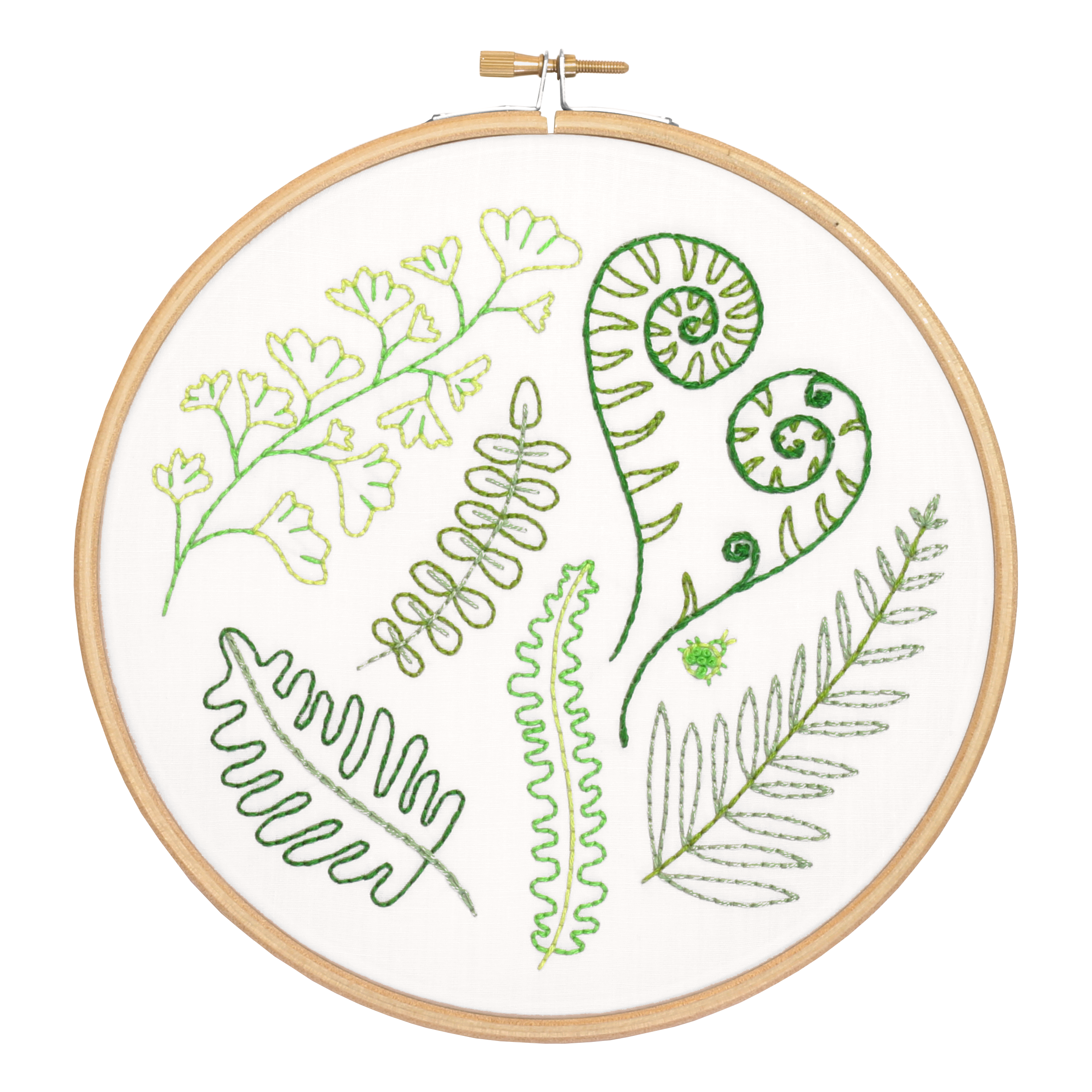 Forest Ferns Embroidery Kit