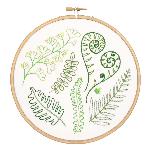 Forest Ferns Embroidery Kit