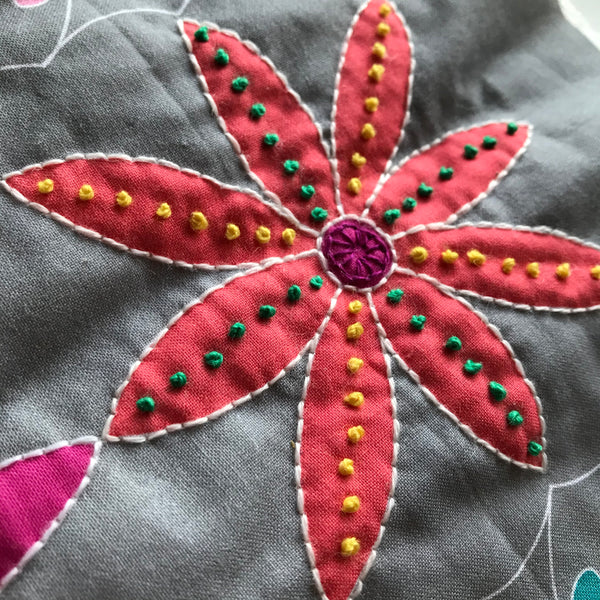 Pattern Box - Decorative Floral Quilting Panel