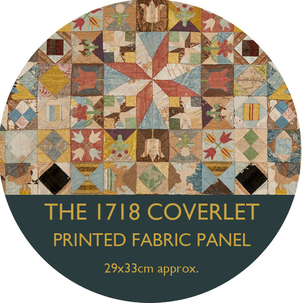 1718 Coverlet Reproduction Printed Fabric Panel
