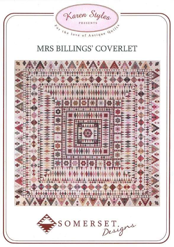 Mrs Billings Coverlet Pattern with perspex templates