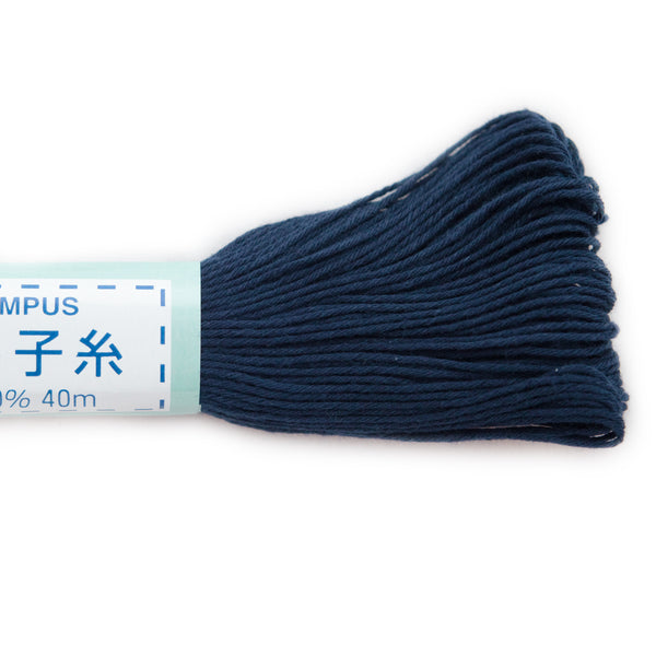 dark blue sashiko thread