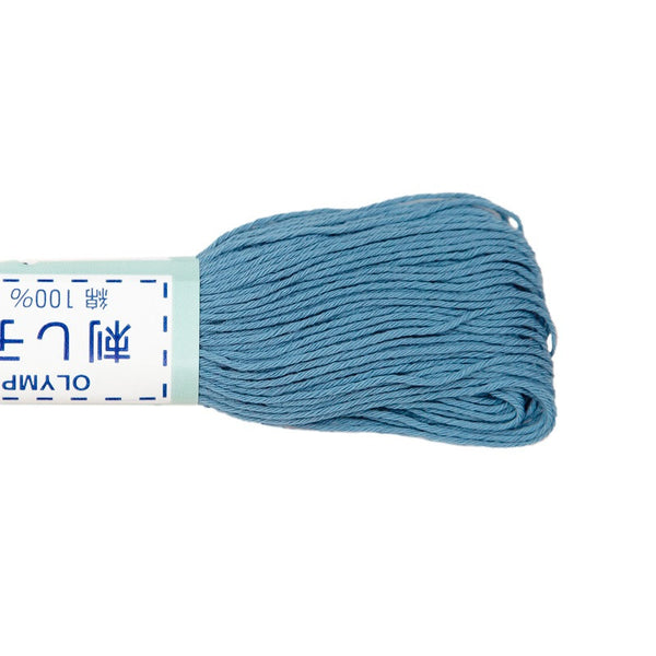 slate blue sashiko thread