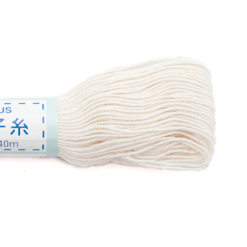 cream sashiko thread